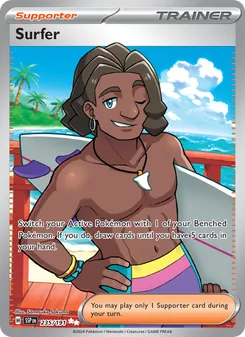 Surfer — Surging Sparks #235, 2024. Illustrated by Sanosuke Sakuma.