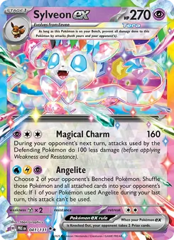 Sylveon ex — Prismatic Evolutions #041, 2025. Illustrated by 5ban Graphics.
