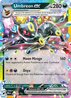 Umbreon ex — Prismatic Evolutions #060, 2025. Illustrated by takuyoa.