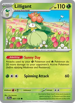Lilligant — Journey Together #007, 2025. Illustrated by Jiro Sasumo.