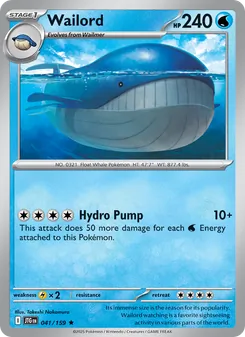 Wailord — Journey Together #041, 2025. Illustrated by Takeshi Nakamura.