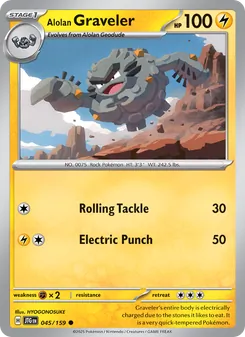 Alolan Graveler — Journey Together #045, 2025. Illustrated by HYOGONOSUKE.