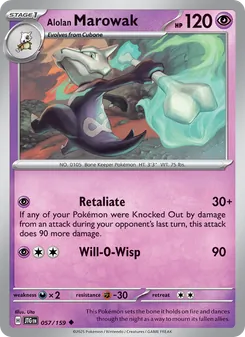Alolan Marowak — Journey Together #057, 2025. Illustrated by Uta.