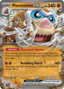 Mamoswine ex — Journey Together #079, 2025. Illustrated by Nisota Niso.