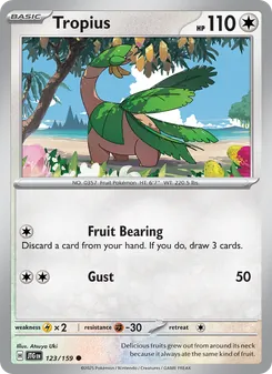 Tropius — Journey Together #123, 2025. Illustrated by Atsuya Uki.