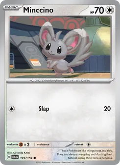 Minccino — Journey Together #125, 2025. Illustrated by Oswaldo KATO.
