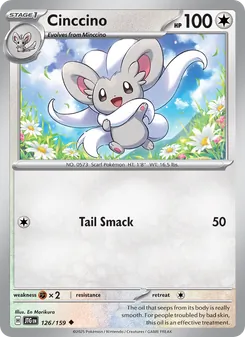 Cinccino — Journey Together #126, 2025. Illustrated by En Morikura.