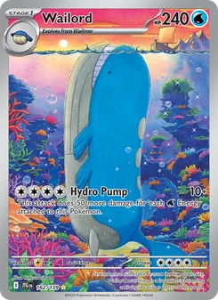 Wailord — Journey Together #162, 2025. Illustrated by Katsunori Sato.