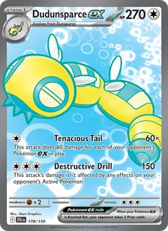 Dudunsparce ex — Journey Together #178, 2025. Illustrated by 5ban Graphics.