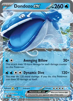 Dondozo ex — Destined Rivals #066, 2025. Illustrated by N-DESIGN Inc..