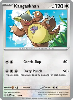 Kangaskhan — Destined Rivals #151, 2025. Illustrated by Sanosuke Sakuma.