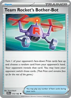 Team Rocket's Bother-Bot — Destined Rivals #172, 2025. Illustrated by Toyste Beach.