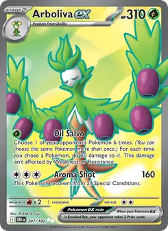 Arboliva ex — Destined Rivals #207, 2025. Illustrated by PLANETA Tsuji.