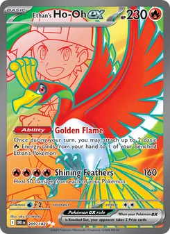Ethan's Ho-Oh ex — Destined Rivals #209, 2025. Illustrated by aky CG Works.