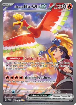 Ethan's Ho-Oh ex — Destined Rivals #230, 2025. Illustrated by Atsushi Furusawa.
