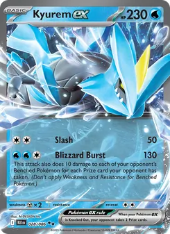 Kyurem ex — Black Bolt #028, 2025. Illustrated by N-DESIGN Inc..