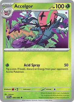 Accelgor — White Flare #009, 2025. Illustrated by Saboteri.