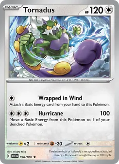 Tornadus — White Flare #078, 2025. Illustrated by Nisota Niso.