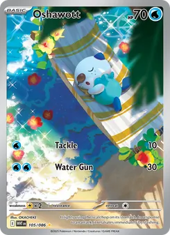 Oshawott — White Flare #105, 2025. Illustrated by OKACHEKE.