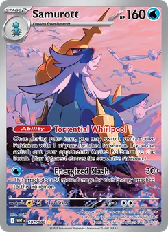 Samurott — White Flare #107, 2025. Illustrated by DOM.