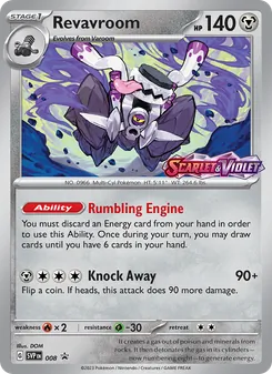 Revavroom — SVP Black Star Promos #008, 2023. Illustrated by DOM.