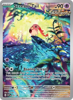 Scream Tail — SVP Black Star Promos #065, 2023. Illustrated by GIDORA.