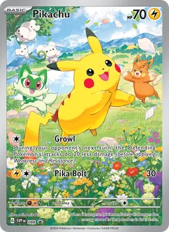 Pikachu — SVP Black Star Promos #088, 2023. Illustrated by saino misaki.
