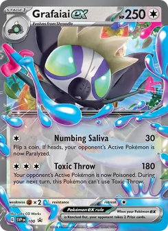 Grafaiai ex — SVP Black Star Promos #100, 2023. Illustrated by aky CG Works.