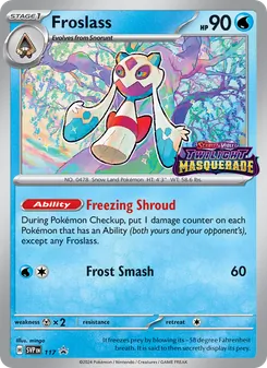 Froslass — SVP Black Star Promos #117, 2023. Illustrated by mingo.