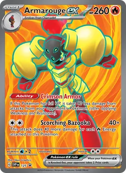 Armarouge ex — SVP Black Star Promos #125, 2023. Illustrated by 5ban Graphics.