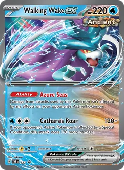 Walking Wake ex — SVP Black Star Promos #127, 2023. Illustrated by takuyoa.
