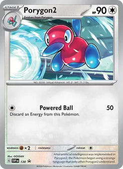 Porygon2 — SVP Black Star Promos #138, 2023. Illustrated by GOSSAN.