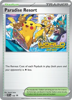 Paradise Resort — SVP Black Star Promos #150, 2023. Illustrated by Naoki Saito.