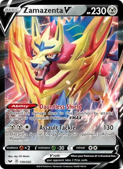 Zamazenta V — Sword & Shield #139, 2020. Illustrated by aky CG Works.