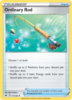 Ordinary Rod — Sword & Shield #171, 2020. Illustrated by 5ban Graphics.