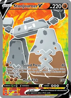 Stonjourner V — Sword & Shield #193, 2020. Illustrated by 5ban Graphics.