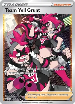 Team Yell Grunt — Sword & Shield #202, 2020. Illustrated by nagimiso.