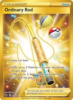 Ordinary Rod — Sword & Shield #215, 2020. Illustrated by 5ban Graphics.