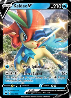 Keldeo V — Sword & Shield #53, 2020. Illustrated by PLANETA Igarashi.