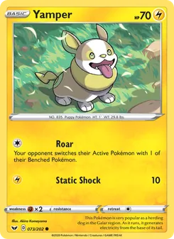 Yamper — Sword & Shield #73, 2020. Illustrated by Akira Komayama.