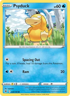 Psyduck — Astral Radiance #028, 2022. Illustrated by GOSSAN.