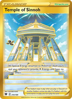 Temple of Sinnoh — Astral Radiance #214, 2022. Illustrated by Oswaldo KATO.