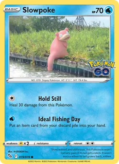 Slowpoke — Pokémon GO #019, 2022. Illustrated by N-DESIGN Inc..