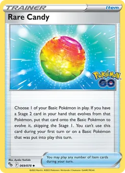 Rare Candy — Pokémon GO #069, 2022. Illustrated by Ayaka Yoshida.