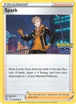 Spark — Pokémon GO #070, 2022. Illustrated by Naoki Saito.