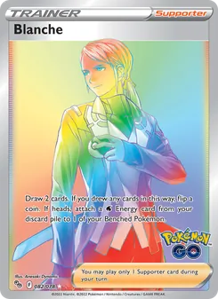 Blanche — Pokémon GO #082, 2022. Illustrated by Anesaki Dynamic.