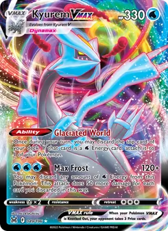 Kyurem VMAX — Lost Origin #049, 2022. Illustrated by N-DESIGN Inc..