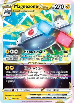 Magnezone VSTAR — Lost Origin #057, 2022. Illustrated by PLANETA Mochizuki.