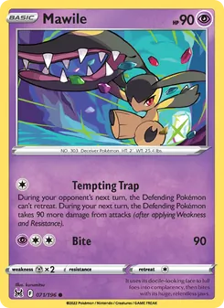 Mawile — Lost Origin #071, 2022. Illustrated by kurumitsu.