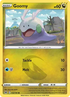 Goomy — Lost Origin #132, 2022. Illustrated by Oswaldo KATO.